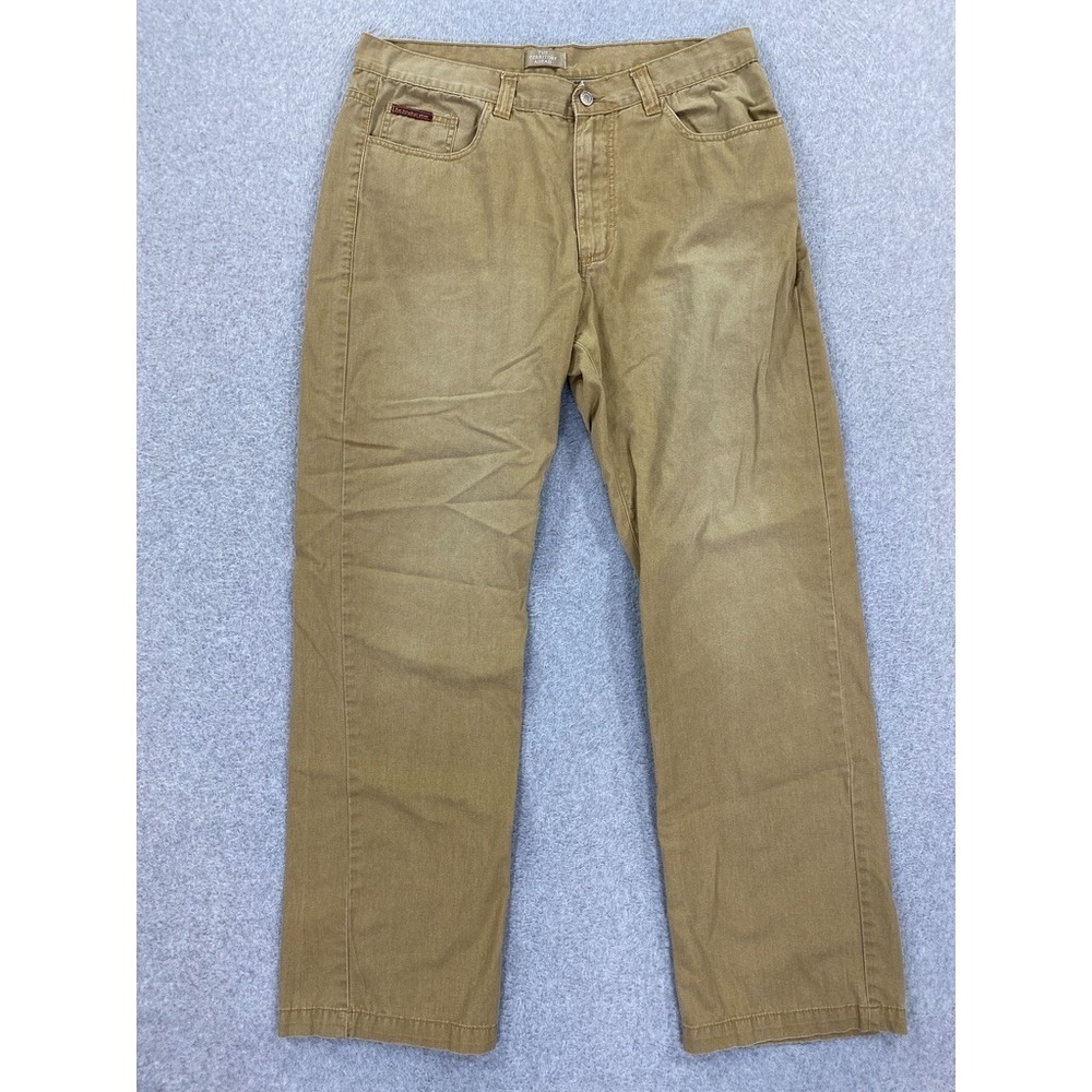 The Territory Ahead Mens Size 36x32 (34x31) Tan Brown Durable Cotton Jeans Pants